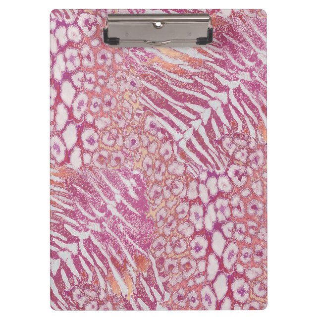 Leopard tiger skin trendy clipboard (Front)