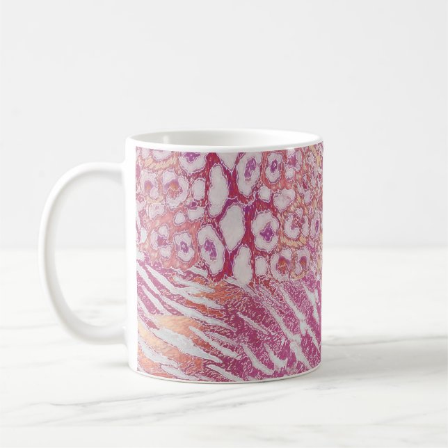 Leopard tiger skin trendy coffee mug (Left)
