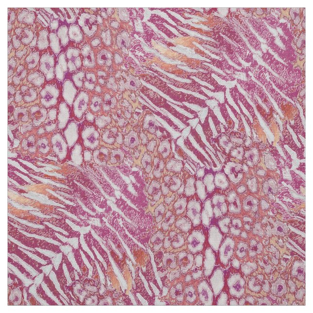 Leopard tiger skin trendy fabric (Swatch)