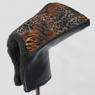 Leopard tiger skin trendy golf head cover