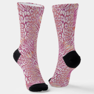Leopard tiger skin trendy spotted striped cat socks