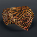 Leopard tiger skin trendy spotted striped cat tie<br><div class="desc">Leopard tiger skin trendy spotted striped cat</div>