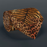 Leopard tiger skin trendy spotted striped cat tie<br><div class="desc">Leopard tiger skin trendy spotted striped cat</div>