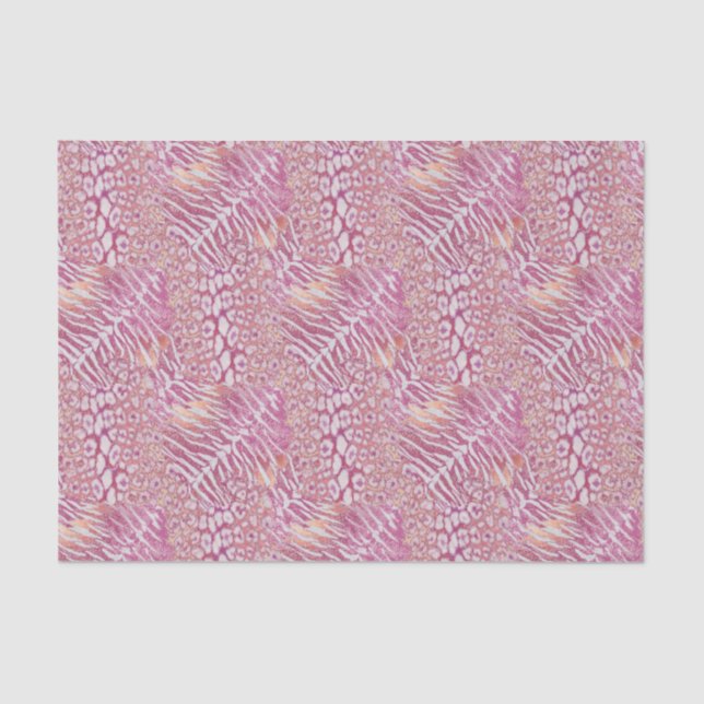 Leopard tiger skin trendy tissue paper (Front)