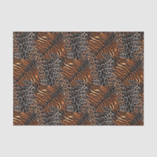 Leopard tiger skin trendy tissue paper