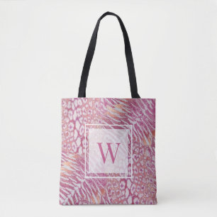 Leopard tiger skin trendy tote bag