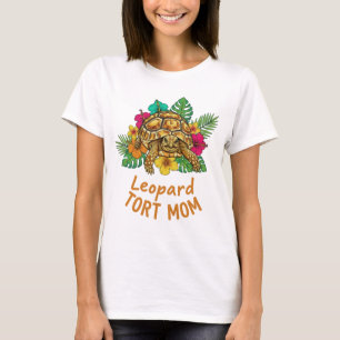 Leopard Tort Mum Tortoise Gift for her T-Shirt