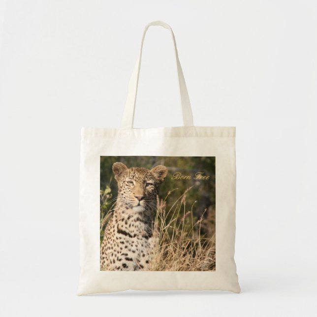 Leopard Tote Bag--Born Free Bag (Front)