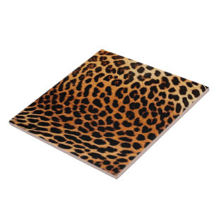 Leopard Trendy Cat Animal Print Collection Ceramic Tile