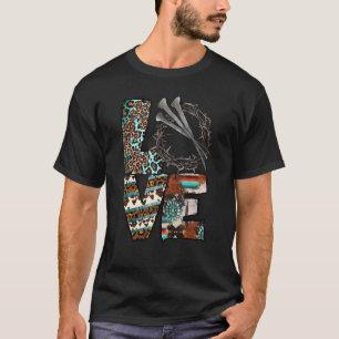 Leopard Turquoise Jesus Cross Love Faith Christian T-Shirt