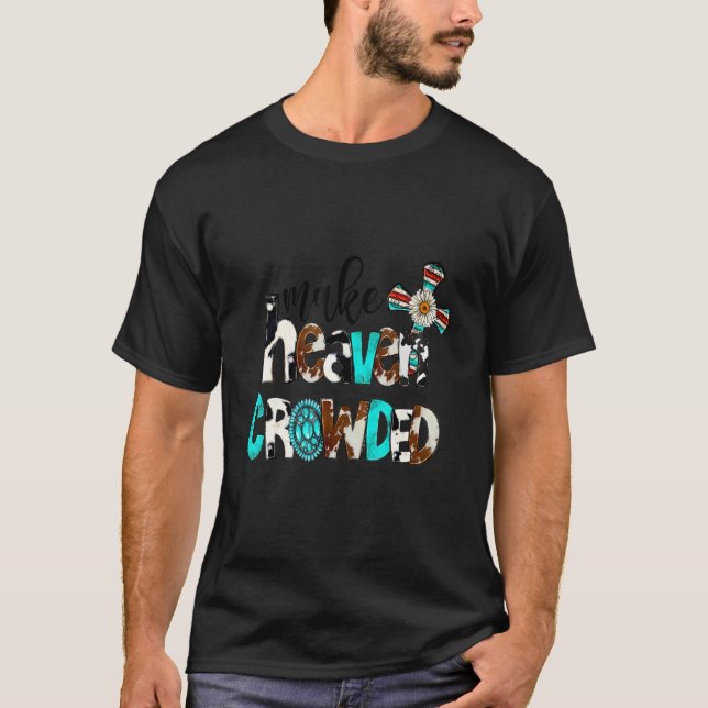 Leopard Turquoise Make Heaven Crowded Bible Verse  T-Shirt (Front)