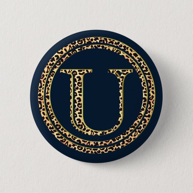 Leopard U 6 Cm Round Badge (Front)