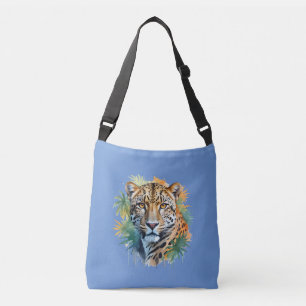 Leopard Vector Art Animal In The Majestic Nature Crossbody Bag