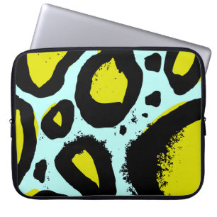 Leopard Vibrance: Colourful Wild Textures. Laptop Sleeve