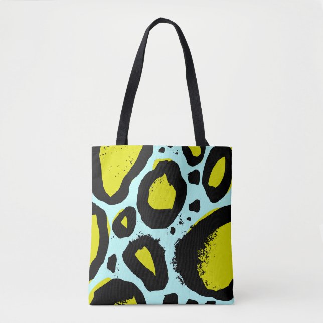 Leopard Vibrance: Colourful Wild Textures. Tote Bag (Front)