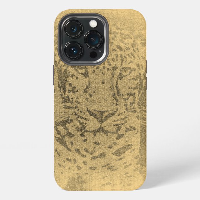 Leopard Vintage iPhone Case (Back)