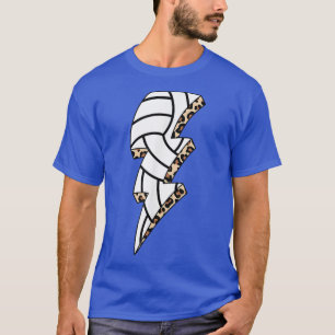 Leopard Volleyball Lightning Bolt Volleyball Mum G T-Shirt