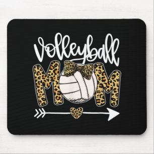 Leopard Volleyball Mom Fun Ball Mom Mother's Day G Mouse Pad