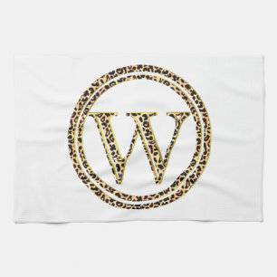 Leopard W Tea Towel