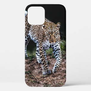 LEOPARD WALKING IN WILD iPhone 12 CASE