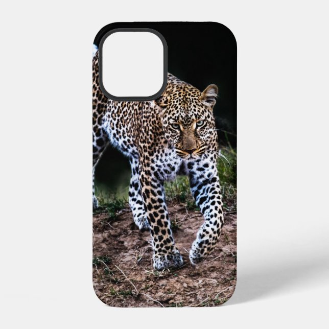 LEOPARD WALKING IN WILD iPhone CASE (Back)