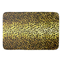 Leopard Wallpaper Faux Fur Photo Print