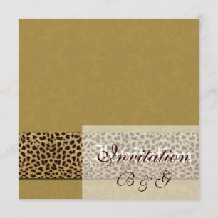 Leopard Wedding Invitation