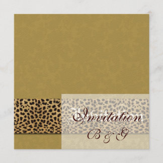 Leopard Wedding Invitation
