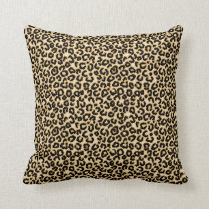 Leopard, wild african pattern pillow