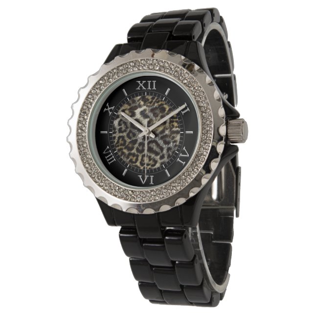Leopard Wild Dial Decor Watch (Angled)