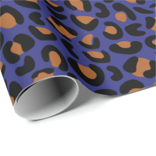 Leopard Wild Print Retirement Gift Dark Seamless Wrapping Paper