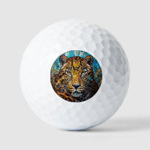 Leopard with Warm and Cool Tones Golf Balls
