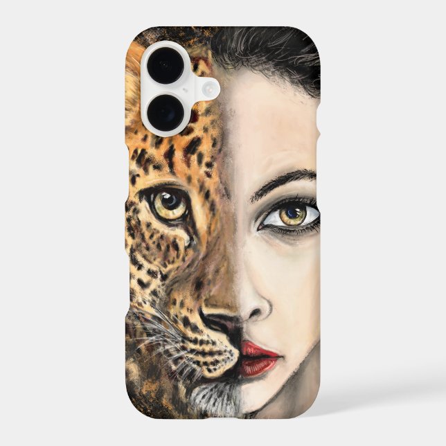 Leopard Woman iPhone Case (Back)