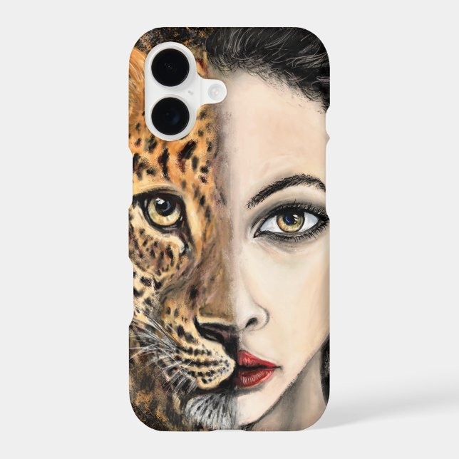 Leopard Woman iPhone Case (Back)