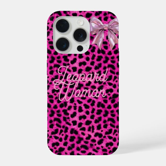 Leopard Woman phone case  (Back)