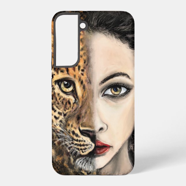 Leopard Woman Samsung Galaxy S22+ Case (Back)