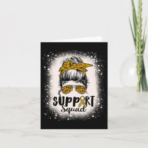 Leopard Women Messy Bun Rsd And Crps Awareness Ble Card