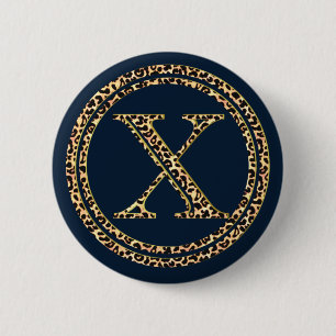 Leopard X 6 Cm Round Badge