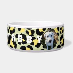 Leopard Yellow Black Photo Personalised