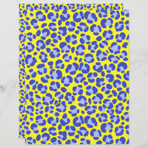 Leopard Yellow Blue Purple