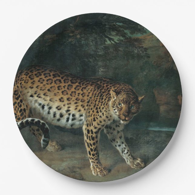 Leopardess (by Jean-Baptiste Oudry) Paper Plate (Front)