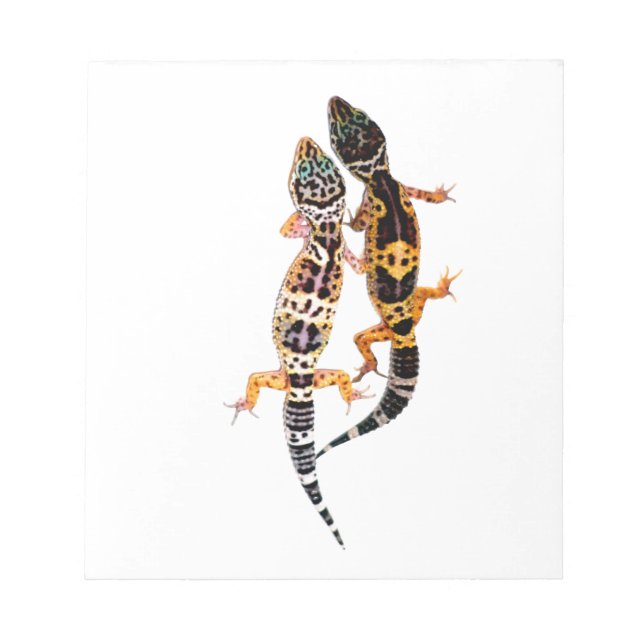 Leopardgecko Pärchen Notepad (Front)