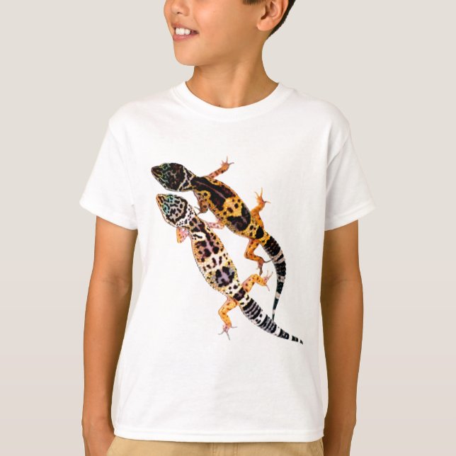 Leopardgecko Pärchen T-Shirt (Front)