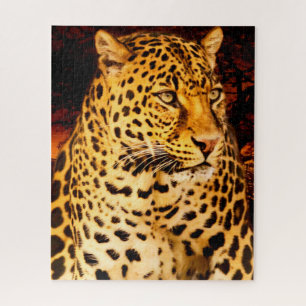 Leopards Big Cats. Jigsaw Puzzle