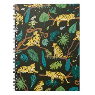 Leopards in Jungle: Vintage Wild Notebook