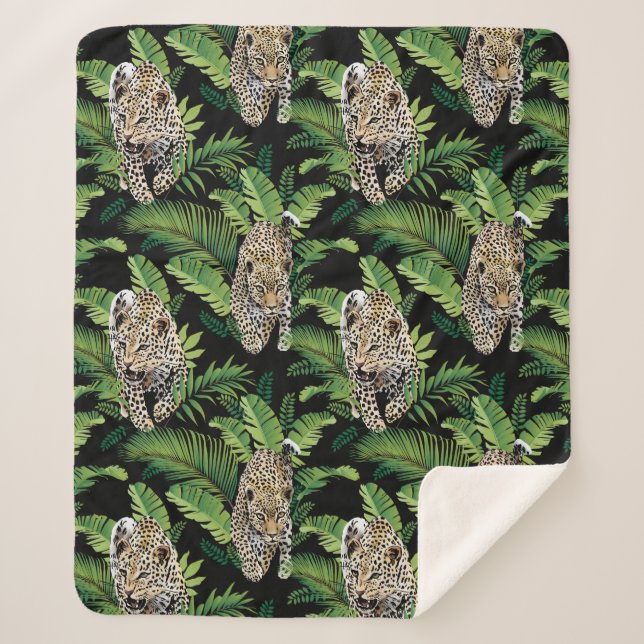 Leopards Pattern fleece blankets (Front)