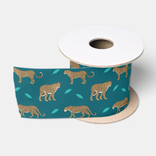Leopards Satin Ribbon