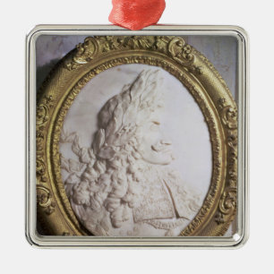 Leopold I  relief portrait by Paul Strudel Metal Ornament