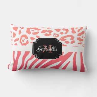 Lepard Print / Zebra Print Lumbar Cushion