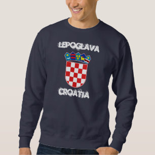 Lepoglava, Croatia with coat of arms Sweatshirt